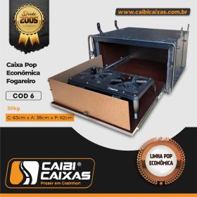 Caixa Pop Econ&Atilde;&acute;mica Fogareiro C&Atilde;&sup3;d. 6